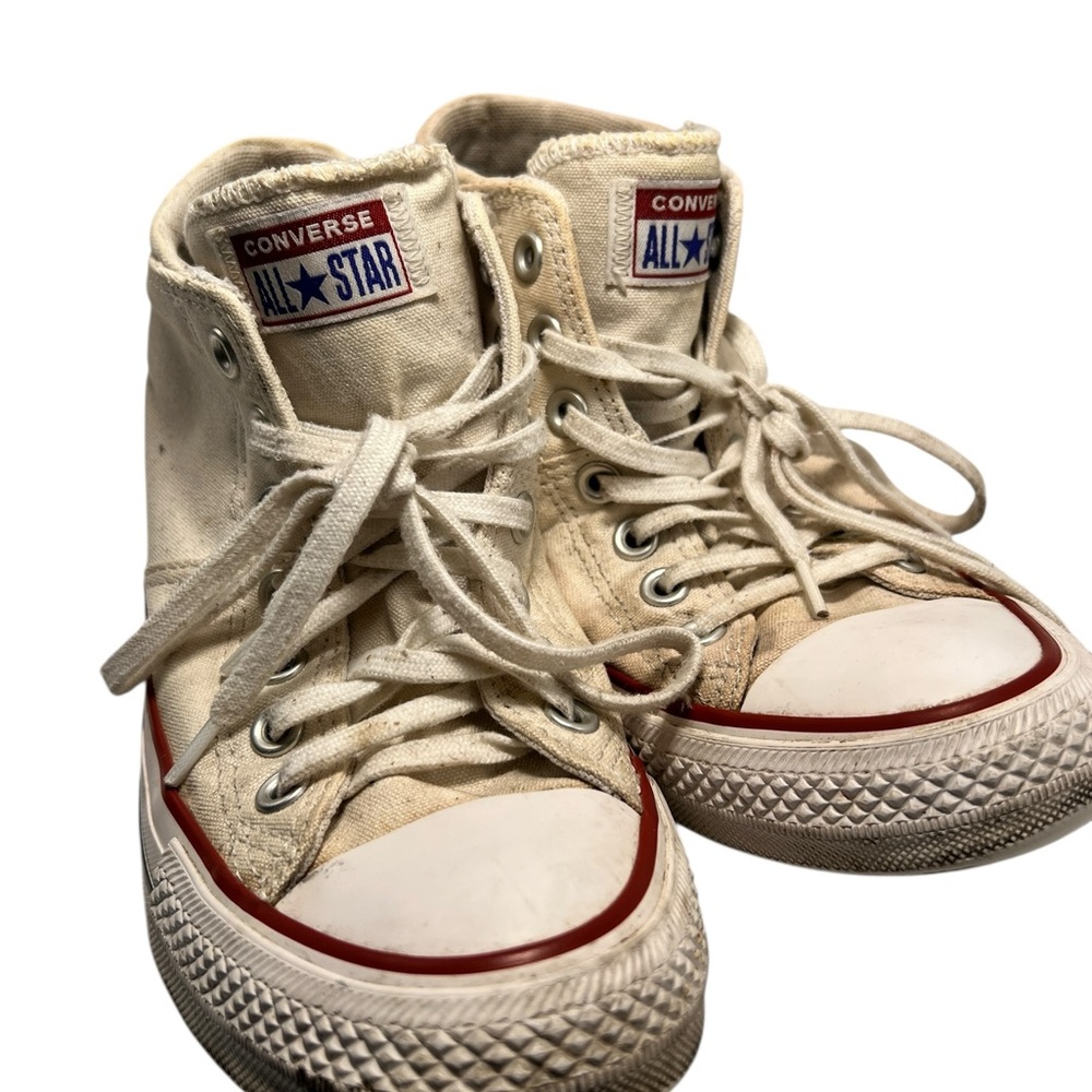 Converse Chuck Taylor All-Star high-top sneakers Size 8 White Loved Life Left